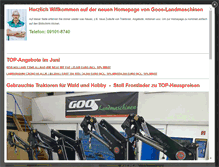 Tablet Screenshot of goos-landmaschinen.de